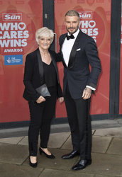 David Beckham and  Sandra Georgina West