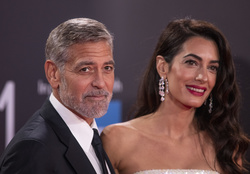 George Clooney and  Amal Clooney