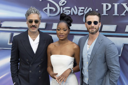 Taika Waititi, Keke Palmer and Chris Evans