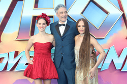 Natalie Portman and Tessa Thompson, Taika Waititi