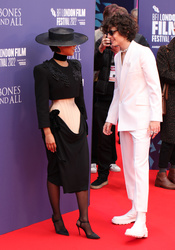 Taylor Russell and Timothy Chalamet