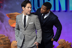 Paul Rudd and Jonathan Majors