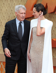 Phoebe Waller-Bridge and Harrison Ford
