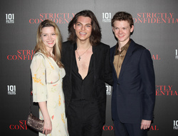 Talulah Riley, Damian Hurley and Thomas Brodie Sangster 