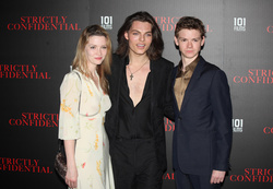 Talulah Riley, Damian Hurley and Thomas Brodie Sangster 