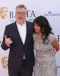 Charlie Brooker and Konnie Huq