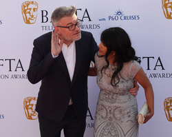 Charlie Brooker and Konnie Huq