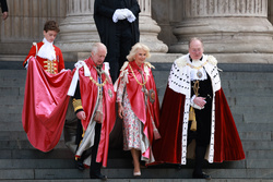 King Charles III, Queen Camilla and Michael Mainelli