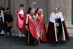 King Charles III, Queen Camilla and Michael Mainelli