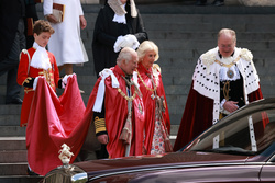King Charles III, Queen Camilla and Michael Mainelli